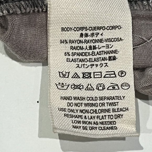 Free People We The Free Cosmo Cowl Long Sleeve Top Gray Women Size Medium - Picture 16 of 16